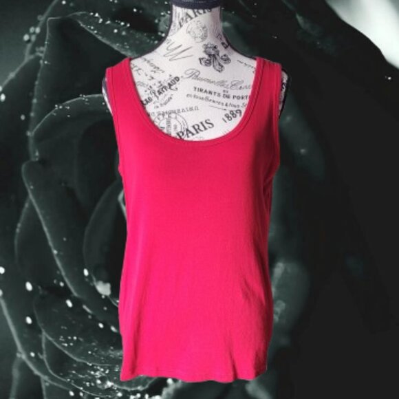 St. John's Bay US Red Flag Color Red Tank Top - Picture 2 of 16